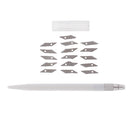 Precision Craft Graver Cutter with 12 Spare Blades for Paper Plastic Leather Cutting Tools DIY Art Work Carving Sculpture