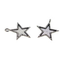 30 Piece Star Shape Blank Resin Cabochon Charms Beads Bezel Settings Tray DIY Pendant Base Jewelry Making Findings