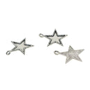 30 Piece Star Shape Blank Resin Cabochon Charms Beads Bezel Settings Tray DIY Pendant Base Jewelry Making Findings