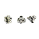 100 Piece Tibetan Silver Alloy Filigree Flower Beads Cap End Spacer Beads Jewelry Making Findings Accessories 9x6mm