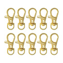 10Pcs Small Metal Swivel Clasps Lanyard Snap Hook Clip On Clasp for Handmade Key Chains Key Rings Bag Pendant Jewelry Making Crafts Accessories
