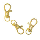 10Pcs Small Metal Swivel Clasps Lanyard Snap Hook Clip On Clasp for Handmade Key Chains Key Rings Bag Pendant Jewelry Making Crafts Accessories