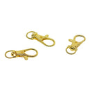 10Pcs Small Metal Swivel Clasps Lanyard Snap Hook Clip On Clasp for Handmade Key Chains Key Rings Bag Pendant Jewelry Making Crafts Accessories