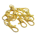 10Pcs Small Metal Swivel Clasps Lanyard Snap Hook Clip On Clasp for Handmade Key Chains Key Rings Bag Pendant Jewelry Making Crafts Accessories