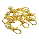 10Pcs Small Metal Swivel Clasps Lanyard Snap Hook Clip On Clasp for Handmade Key Chains Key Rings Bag Pendant Jewelry Making Crafts Accessories