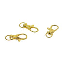 10Pcs Small Metal Swivel Clasps Lanyard Snap Hook Clip On Clasp for Handmade Key Chains Key Rings Bag Pendant Jewelry Making Crafts Accessories
