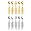 10 Sets Gold and Silver Tone Colors Magnetic Clasp Converter Necklace Bracelet with 1 Lobster Clasps Closure