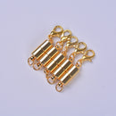 10 Sets Gold and Silver Tone Colors Magnetic Clasp Converter Necklace Bracelet with 1 Lobster Clasps Closure