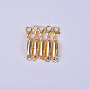 10 Sets Gold and Silver Tone Colors Magnetic Clasp Converter Necklace Bracelet with 1 Lobster Clasps Closure