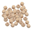 50 Pieces 12mm Natural Large Hole Wooden Cube Beads Blocks Spacer Loose Bead for Jewelry Making Craft DIY Beading Bracelet Necklace