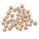 50 Pieces 12mm Natural Large Hole Wooden Cube Beads Blocks Spacer Loose Bead for Jewelry Making Craft DIY Beading Bracelet Necklace