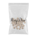 50 Pieces 12mm Natural Large Hole Wooden Cube Beads Blocks Spacer Loose Bead for Jewelry Making Craft DIY Beading Bracelet Necklace