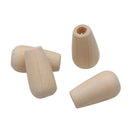 50 Pieces 10x18mm Natural Large Hole Wooden Water Drop Beads European Charms Spacer Loose Bead for Jewelry Making Craft DIY Beading Bracelet Necklace