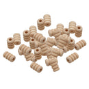 50 Pieces DIY Wooden Carved Thread Tube Beads 12x10mm Loose Spacer Charms Natural Wood Bead Kids DIY Wood Beads for Jewelry Making Crafts