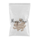 50 Pieces DIY Wooden Carved Thread Tube Beads 12x10mm Loose Spacer Charms Natural Wood Bead Kids DIY Wood Beads for Jewelry Making Crafts