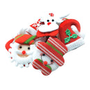 10 Pieces Traditions Padded Christmas Motif Applique Patch for Sewing DIY Accessory Decoration For Clothing Bag Shoes Gifts Hair Bow Clips