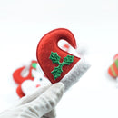 10 Pieces Traditions Padded Christmas Motif Applique Patch for Sewing DIY Accessory Decoration For Clothing Bag Shoes Gifts Hair Bow Clips