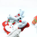 10 Pieces Traditions Padded Christmas Motif Applique Patch for Sewing DIY Accessory Decoration For Clothing Bag Shoes Gifts Hair Bow Clips