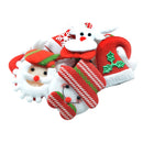 10 Pieces Traditions Padded Christmas Motif Applique Patch for Sewing DIY Accessory Decoration For Clothing Bag Shoes Gifts Hair Bow Clips