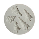 Silicone DIY Mini Christmas Tree Fondant Cake Mold Sugarcraft Cupcake Mould Kitchen Cake Modeling Baking Tool