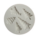 Silicone DIY Mini Christmas Tree Fondant Cake Mold Sugarcraft Cupcake Mould Kitchen Cake Modeling Baking Tool