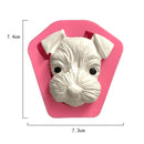 Multifunction Resin Clay Molding DIY Puppy Shape Mold Jewelry Making Pendants Silicone