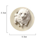 Multifunction Resin Clay Molding DIY Puppy Shape Mold Jewelry Making Pendants Silicone