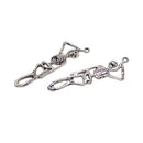 30 Pieces Halloween Charms Antique Silver Skeleton Body Skull Charms Pendant Craft Supplies for Jewelry Findings For DIY Necklace Bracelet Accessories