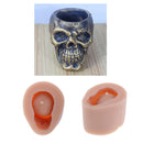 Silicone DIY Halloween Skull Shape Concrete Plaster Succulent Plant Flower Pot Vase Mold Resin Casting Clay Soap Mould