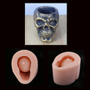 Silicone DIY Halloween Skull Shape Concrete Plaster Succulent Plant Flower Pot Vase Mold Resin Casting Clay Soap Mould