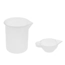 2 size clear silicone reusable mixing cup 100ml measuring cups liquid epoxy resin hobby craft casting jewelry making diy resin glue tools
