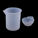 2 size clear silicone reusable mixing cup 100ml measuring cups liquid epoxy resin hobby craft casting jewelry making diy resin glue tools