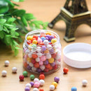 18pieces Storage Box Screw Lid Clear Containers for Beads Crafts Findings Small Items Keeping Supply 55x35mm packed in portable box