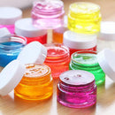 18pieces Storage Box Screw Lid Clear Containers for Beads Crafts Findings Small Items Keeping Supply 55x35mm packed in portable box