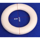 5 Pieces Round Circle Ring Polystyrene Styrofoam Foam Material for Kids Painting Drawing DIY Modeling Craft Model Making 110mm