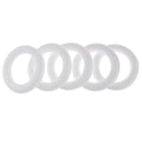 5 Pieces Round Circle Ring Polystyrene Styrofoam Foam Material for Kids Painting Drawing DIY Modeling Craft Model Making 110mm