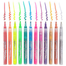 12 Pieces Glitter Markers Paint Pen Highlighters for DIY Birthday Greeting Gift Thank You Card, Scrapbook Photo Album, Art Painting, Drawing