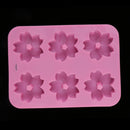 Sakura Silicone Fondant, Pendants Molding DIY Jewelry Resin Moulds Epoxy Molding Tool 6pcs Flowers