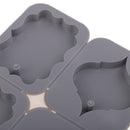 4 Cavity Leaves Design Candle Aroma Wax Tablet Silicone Mold DIY Soap Mould