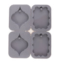 4 Cavity Leaves Design Candle Aroma Wax Tablet Silicone Mold DIY Soap Mould
