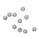 10Pcs 8mm S925 Sterling Silver Seamless Spacers Beads Jewelry DIY Making