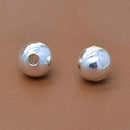 10Pcs 8mm S925 Sterling Silver Seamless Spacers Beads Jewelry DIY Making