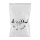 10Pcs 8mm S925 Sterling Silver Seamless Spacers Beads Jewelry DIY Making