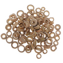 100 Pieces Rustic Wood Slices Rings Circles Country Bulk Natural Wood Pieces for Home Decor Rustic Weddings DIY Crafts Table Decoration Centerpiece