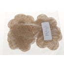 6 Pieces Flower Pearl Rustic Burlap Lace Trim Scrapbook Embellishment Applique Patch for Sewing on Clothing Decoration 70mm