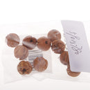 10x 12mm Wooden Carving Loose Spacer Bead Charms Lotus Craft For DIY Jewelry
