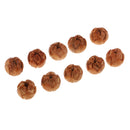10x 12mm Wooden Carving Loose Spacer Bead Charms Lotus Craft For DIY Jewelry