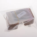 200 Sets Paper Jewelry Earrings Display Cards 67x50 mm Rectangle Ear Studs Ear Hooks Hanging Holder Brown with Self Adhesive Bags 100x70mm