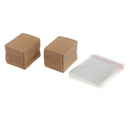 200 Sets Paper Jewelry Earrings Display Cards 67x50 mm Rectangle Ear Studs Ear Hooks Hanging Holder Brown with Self Adhesive Bags 100x70mm