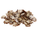 100 Pieces Mini Cut Hand Shapes Blank Wood Unfinished Wood Pieces for DIY Arts Crafts, Handmade Wedding Ornaments, Baby Shower Centerpieces